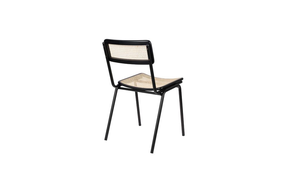 Sedia Jort in rattan nero - 11