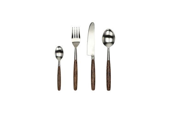 Set di 16 posate in legno scuro Matisse