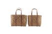 Miniatura Set di 2 cesti in fibra naturale Beach brown 1