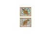 Miniatura Set di 2 cornici in legno Leopard 1