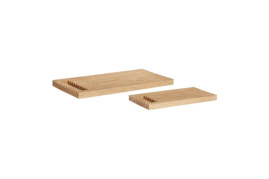 Set di 2 taglieri in legno di quercia chiaro Alley