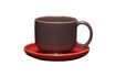 Miniatura Set di 2 tazze in ceramica bordeaux Amare 9