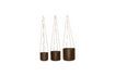 Miniatura Set di 3 fioriere in tessuto Bloom beige 2