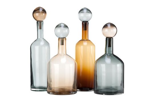 Set di 4 bottiglie di cognac Bubbles