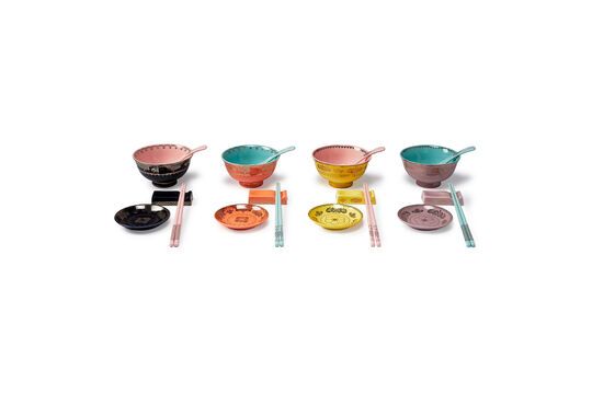 Set di 4 piatti in ceramica Grandpa