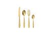 Miniatura Set di 4 posate in acciaio inossidabile Frea gold 1