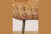 Miniatura Sgabello Mindelo in rattan beige 6