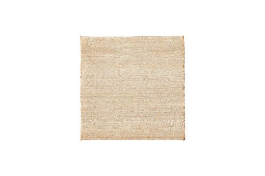 Tappeto beige in fibra naturale 180x180 cm Mara Foto ritagliata