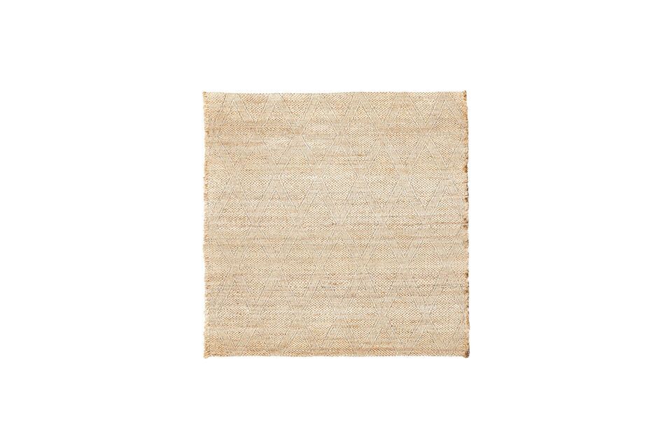 Tappeto beige in fibra naturale 180x180 cm Mara House Doctor