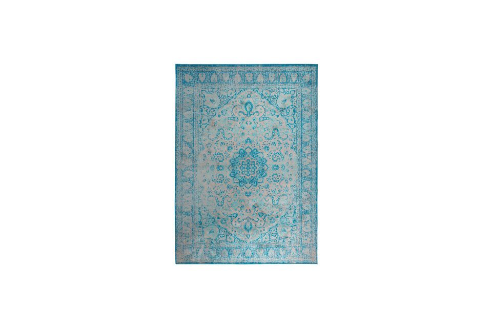 Tappeto Chi in viscosa blu 200x200 cm White Label