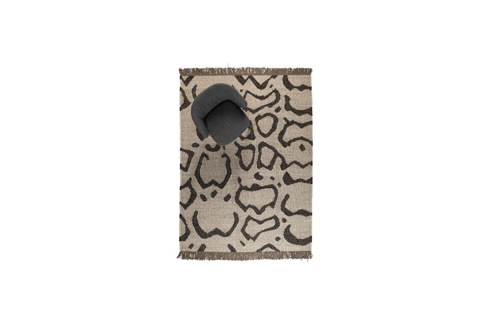 Tappeto in lana beige 170x240 cm Ayaan - 8