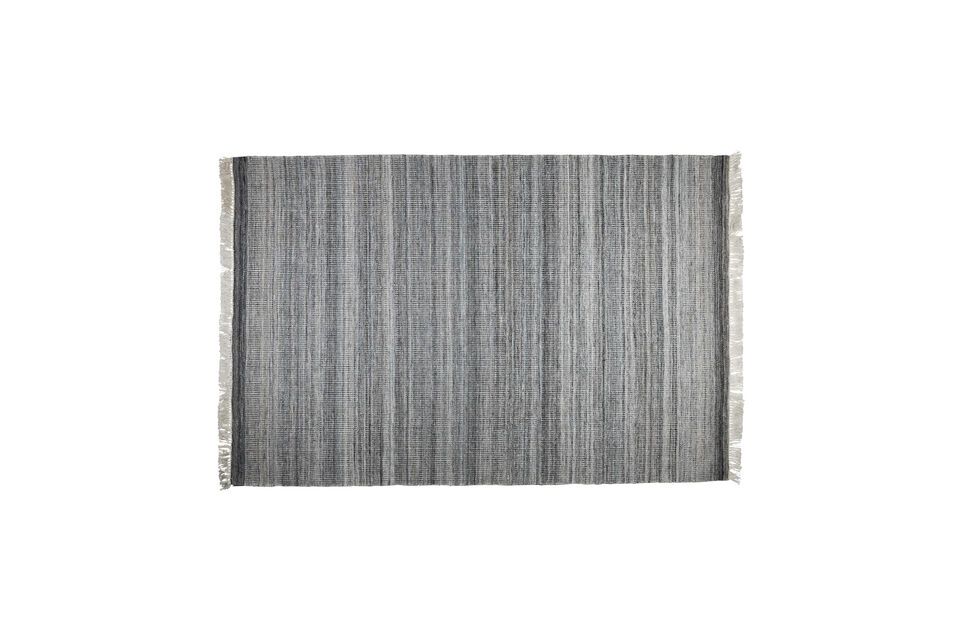 Tappeto Lorenzo in tessuto grigio 160x230 cm White Label