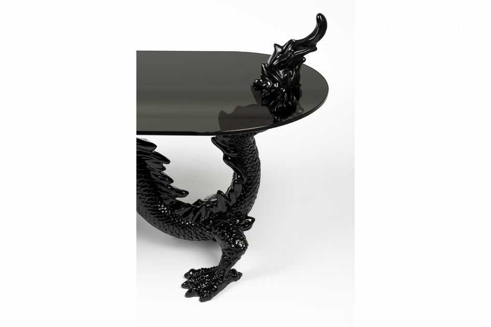 Tavolino in resina nera Dragonized - 8