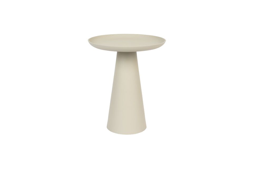 Tavolino Ringar in metallo beige White Label