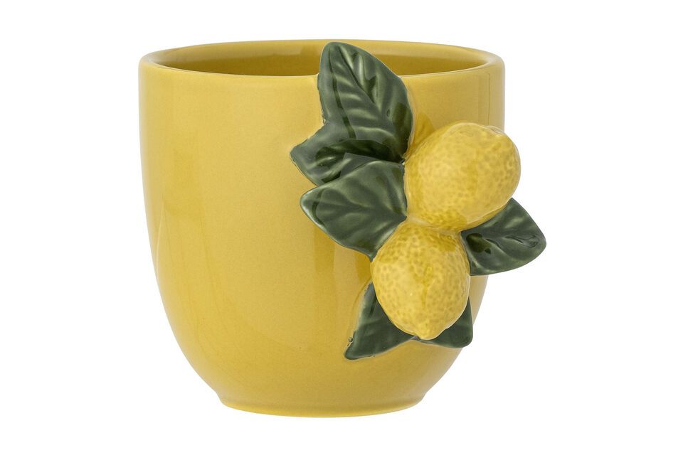 Tazza in gres giallo Limone Bloomingville