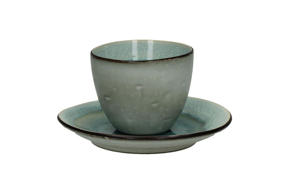 Tazza Kimo in gres turchese Pomax