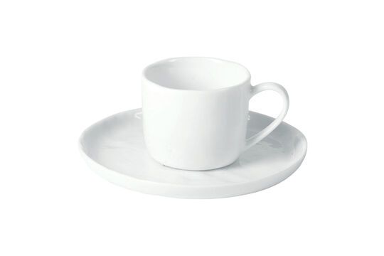 Tazza piccola in porcellana bianca Porcelino White Foto ritagliata