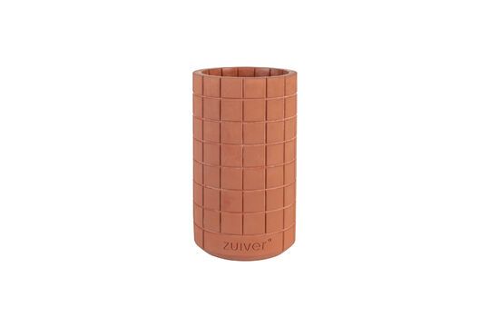 Vaso in cemento marrone 26 cm Fajen