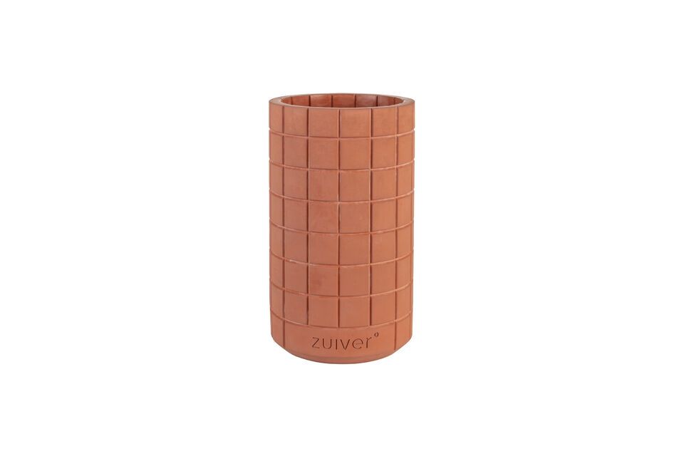 Vaso in cemento marrone 26 cm Fajen Zuiver