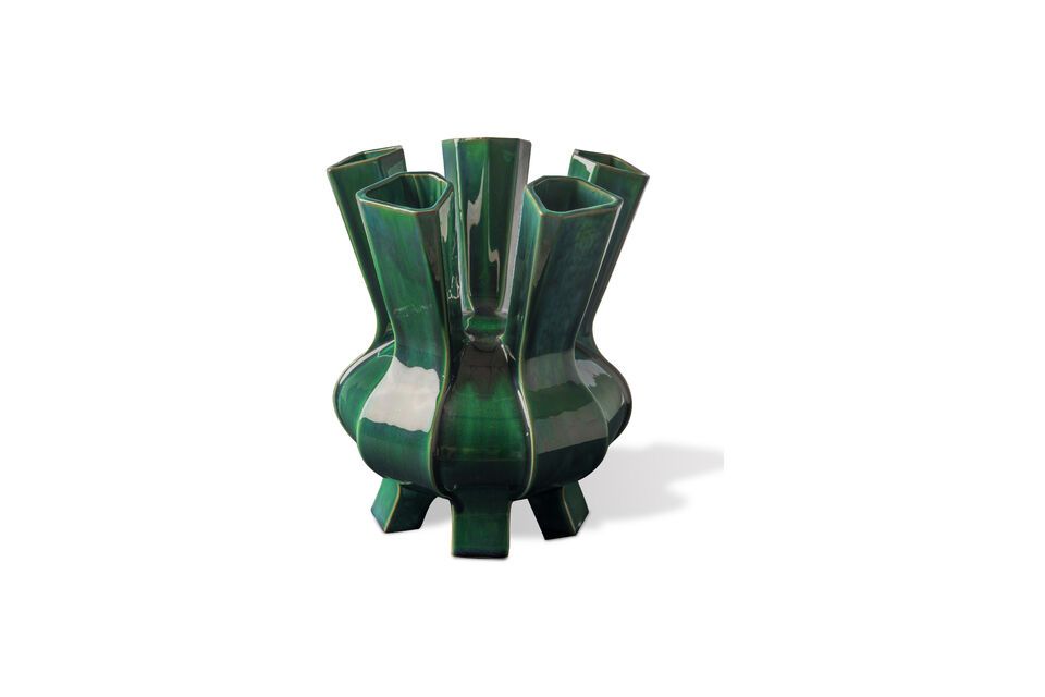 Vaso in ceramica verde scuro h34cm Puyi Pols Potten