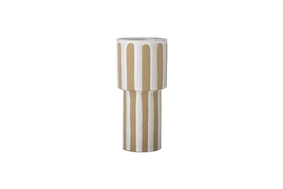 Vaso in gres beige H28,5 Awah Bloomingville