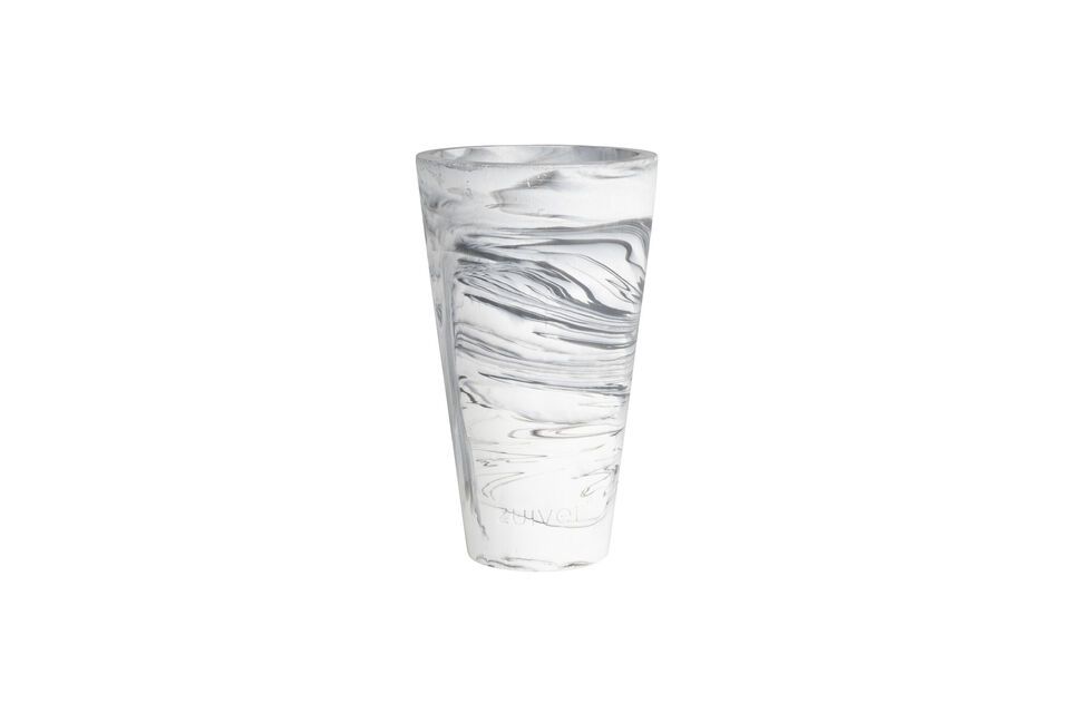 Eleganza unica per ogni vaso in resina grigio Conic.