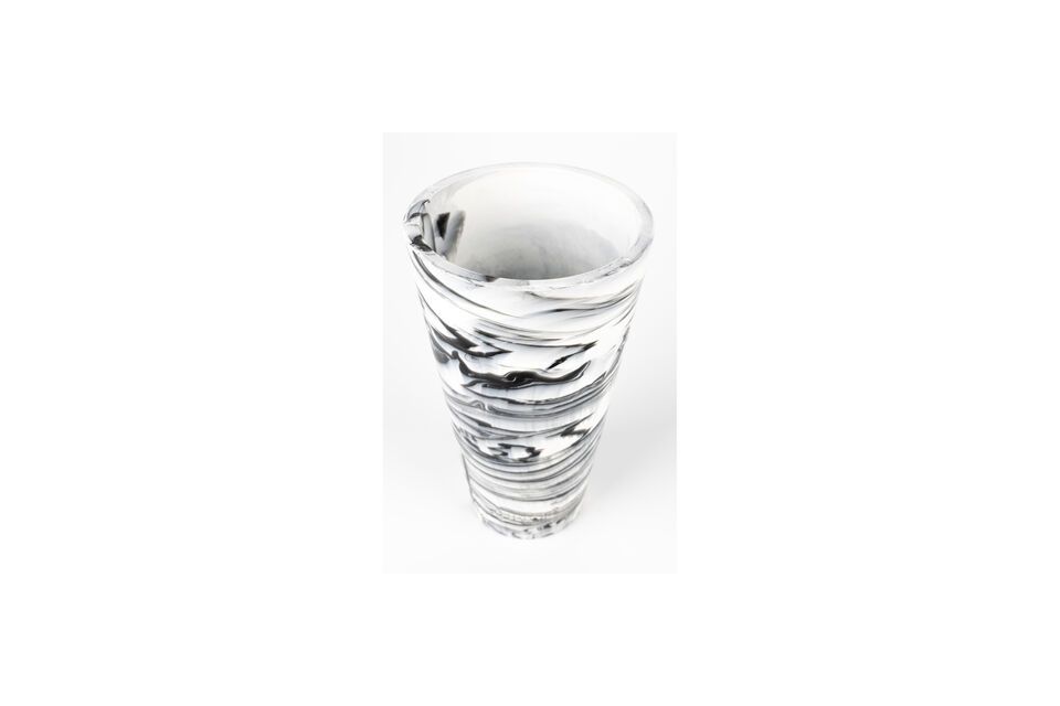 Vaso in resina grigio 25 cm Conico Zuiver