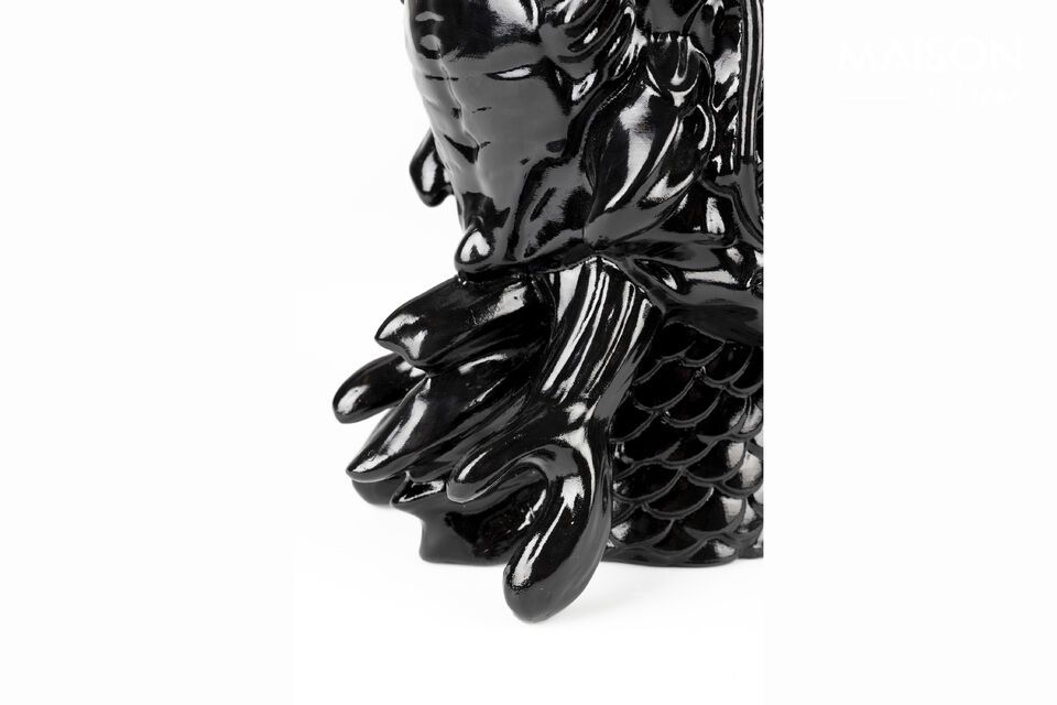 Vaso in resina nera Dragonized - 6