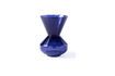 Miniatura Vaso in vetro blu scuro h40cm Collo spesso 1