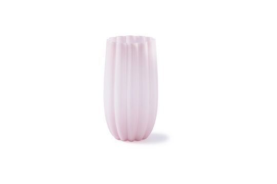 Vaso in vetro rosa chiaro h38cm Melon Foto ritagliata