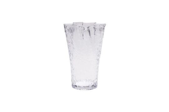 Vaso in vetro trasparente Ruffle Foto ritagliata